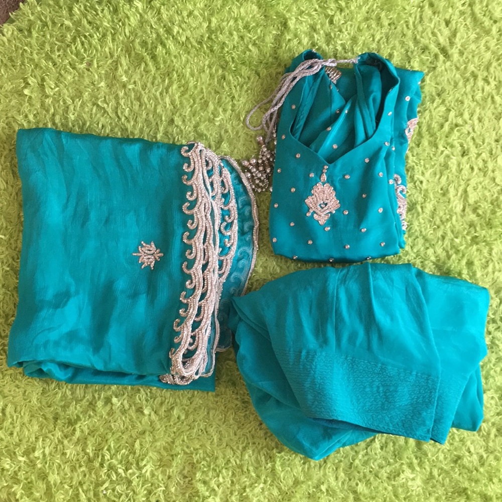 Blue Punjabi Suit - Good Quality Fabric